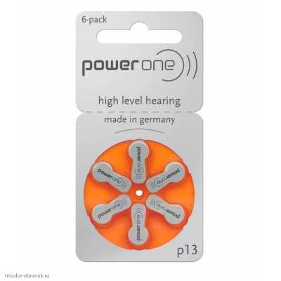 Элемент Varta Power One ZA13 (PR48/AG5) воздушно-цинковый (для слухового аппарата) 1шт.