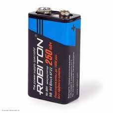 Аккумулятор "Крона" (6F22) Ni-MH 250mAh Robiton