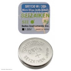 Элемент AG10 Seizaiken (Seiko) 389 (SR1130SW, 390) (11.6 x 3.1мм) оксид-серебряный