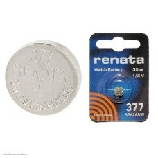 Элемент AG 4 Renata 377 (SR626SW) (6.8x2.6мм) оксид-серебряный
