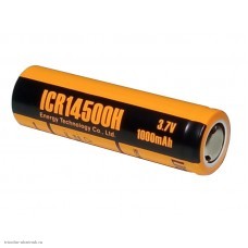 Аккумулятор Li-Ion 14500 ET ICR14500H (R6, AA) 1000mAh 3.7V