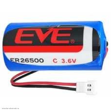 Элемент литиевый 26500 EVE ER26500 LiSOCI2 3.6V с разъемом