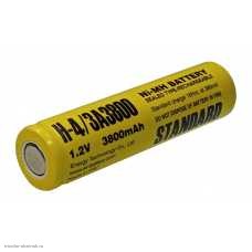 Технологический аккумулятор H-4/3A3800 3800 mAh 1.2V (17.0*67.0мм) (Ni-MH) ET