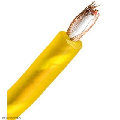 Микрофонный кабель LCM-12 YE (5.5мм/2 жилы/2 экран/желтый)