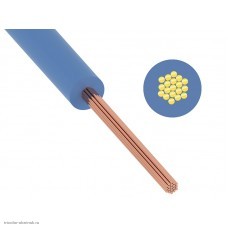Провод силовой ПуГВ 1х2.5 мм2 многопроволочный синий