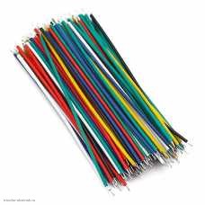 Набор луженых проводов 24AWG 8 см. 6 цветов по 10 шт.