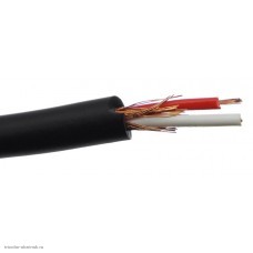 Микрофонный кабель LCM-16 (5.0мм/2 жилы/1 экран/черный)