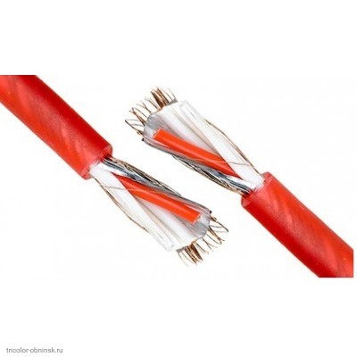 Микрофонный кабель LCM-18 (3.0 мм/2 жилы/2 экран/красный)