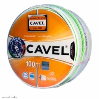 Кабель 75 Ом SAT 703B (медь/алюминий/медь) Cavel