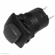 Кнопка М12 на 2 положения с фиксацией 2 pin 250V 1.5А без подсветки черный