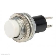 Кнопка М10 на 2 положения на замыкание 2 pin 250V 1А без подсветки гайка сверху серый