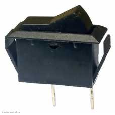 Переключатель 11x30 ON-OFF 2pin ASW-09-101 без подсветки черный