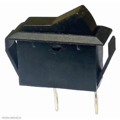 Переключатель 11x30 ON-OFF 2pin ASW-09-101  без подсветки черный