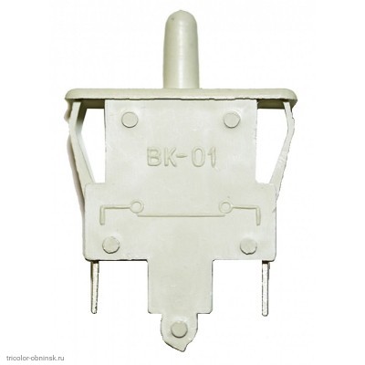 Кнопка ON-(OFF) 2pin PBS-37 BK-01 BOK-3 на размыкание для холодильника