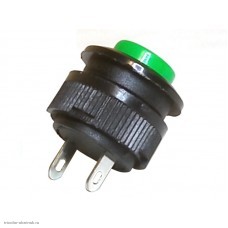 Кнопка М14 на 2 положения на размыкание 2 pin 250V 0.5А без подсветки зеленый