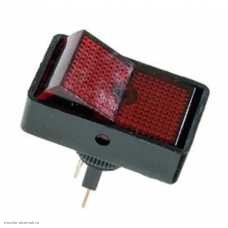 Переключатель M12 ON-OFF 2pin ASW-11-101 без подсветки красный