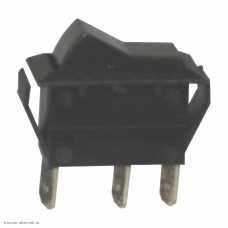 Переключатель 11x30 ON-ON 3pin ASW-09-102 без подсветки черный