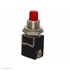 Кнопка M12 на 2 положения на замыкание 2pin (винт) 250V 4A (12V 8A) красный