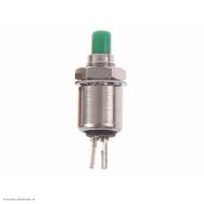 КнопкаМ5 на 2 положения на замыкание 2 pin 250V 1А без подсветки зеленый