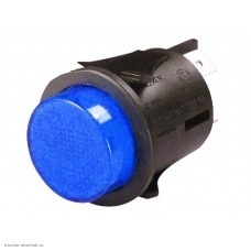 Кнопка d23 на 2 положения с фиксацией 4 pin 250V 15А с подсветкой синий