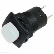 Кнопка М12 на 2 положения с фиксацией 2 pin 250V 1.5А без подсветки белый