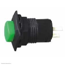 Кнопка М12 на 2 положения на замыкание 2 pin 250V 1.5А без подсветки зеленый