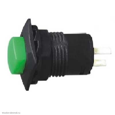 Кнопка М12 на 2 положения на замыкание 2 pin 250V 1.5А без подсветки зеленый