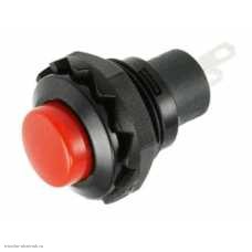 Кнопка М12 на 2 положения на замыкание 2 pin 250V 2А без подсветки красный