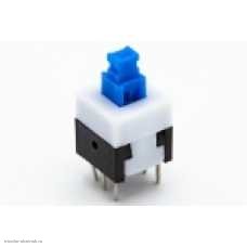 K142 Кнопка модульная mini 8х8 6 pin с фиксацией on-off