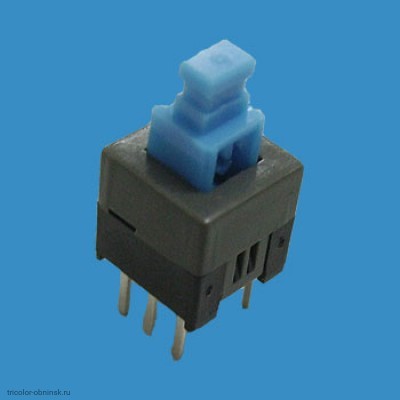K140 Кнопка модульная mini  7х7   6 pin с фиксацией on-off (PS700L)