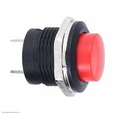 Кнопка М16 на 2 положения на замыкание 2 pin 250V 3А без подсветки красный