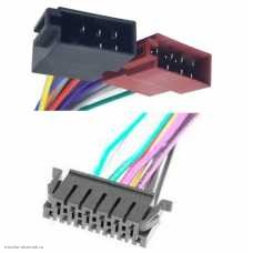 JVC 404 гнездо 13pin переходник на Евро штекер 2*8