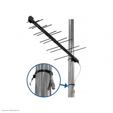 Антенна Дельта пассивная 8.5 dB Н111-02 кабель 0.2 м. с F гнездом