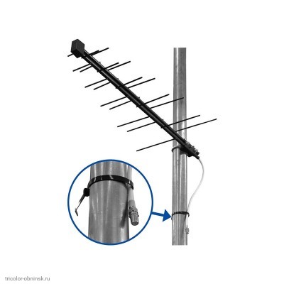 Антенна Дельта пассивная  8.5 dB Н111-02  кабель 0.2 м. с F гнездом