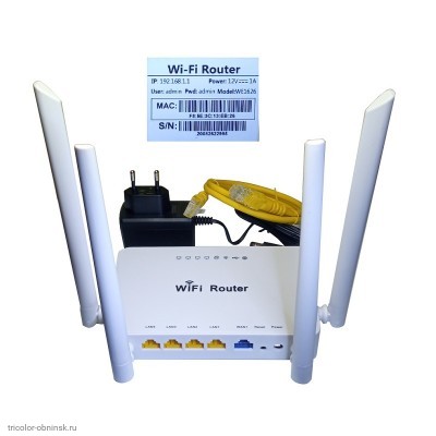 Роутер ZBT WE1626 4G 12в/прошит/ Wi-Fi 2.4 GHz 300 Мбит/с.