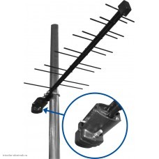 Антенна Дельта с усилителем 27.5 dB питание 5V Н111A.02F-5V F-гнездо блочное