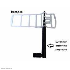 WiFi усилитель для роутера (направленная антенна - насадка на штатную)