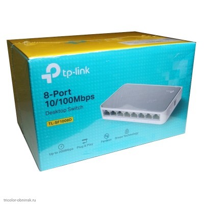 Коммутатор 8 портов TP-Link TL-SF1008D (100Мбит/с)