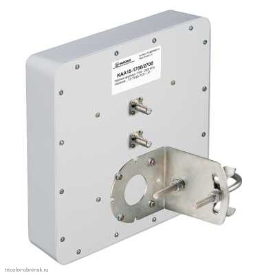 Антенна широкополосная KAA15-1700/2700 MIMO F (GSM1800/LTE1800-2600/3G UMTS2100/ WiFi 2.4/12-15dBi)