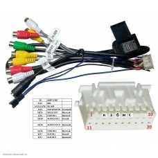 ANDROID разъем SPH 2.0 20pin переходник -> 8 RCA+4G слот для SIM карты+3.5 гнездо для микрофона