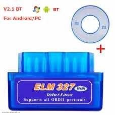ELM327 V2.1 BT диагностмческий адаптер для шины OBDII (Bluetooth) с диском