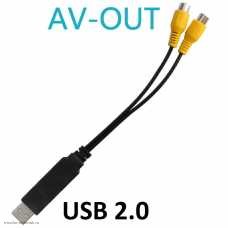 ANDROID V4.4-11.0 адаптер USB->RCA CVBS для дополнительных мониторов в подголовниках