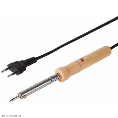 Паяльник WOOD 220V  65W деревянная ручка (долговечное жало)