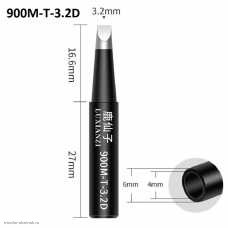 Жало паяльника Element-900M-T- 3.2D составное два скоса