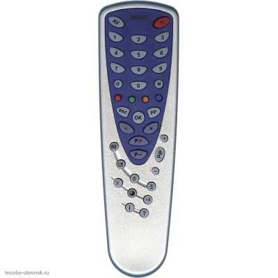 Пульт ДУ RC6-1 RC-10 (TV,TXT) Витязь сине-белый подходит любой RC-5