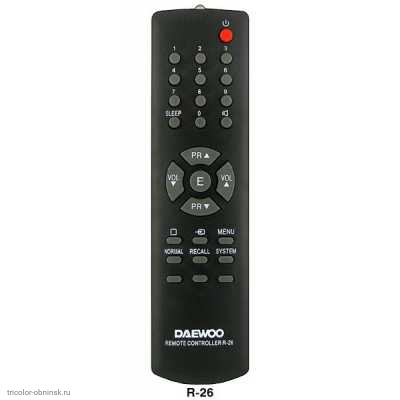 Пульт ДУ Daewoo R-26 (TV,TXT)