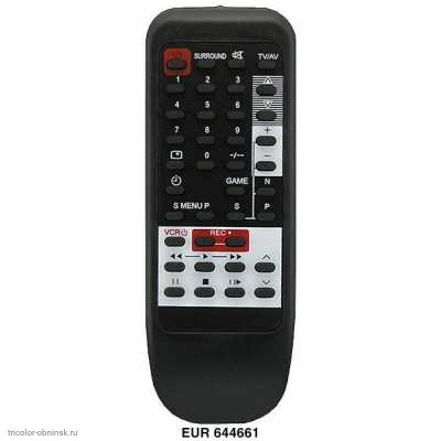 Пульт ДУ Panasonic EUR644660 (661) (TV,VCR)