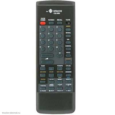 Пульт ДУ Hitachi CLE-886 (TV,VCR,TXT)