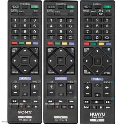 Пульт ДУ Sony RM-ED062/ED054 RM-L1185  не требует настройки