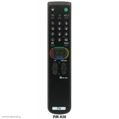 Пульт ДУ Sony RM-836 (RM-839) (TV,TXT)  RM-001A не требует настройки